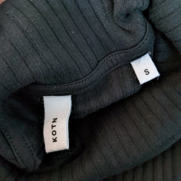 Kotn Black Ribbed Turtleneck Dress - Picture 4 of 4